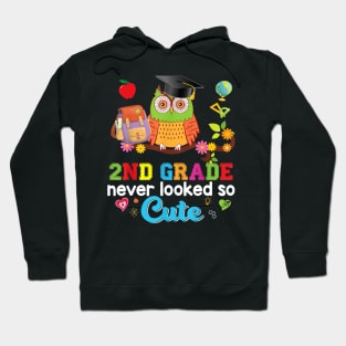 2nd Grade Never Looked So Cute Second Owl Back To School Kid Hoodie